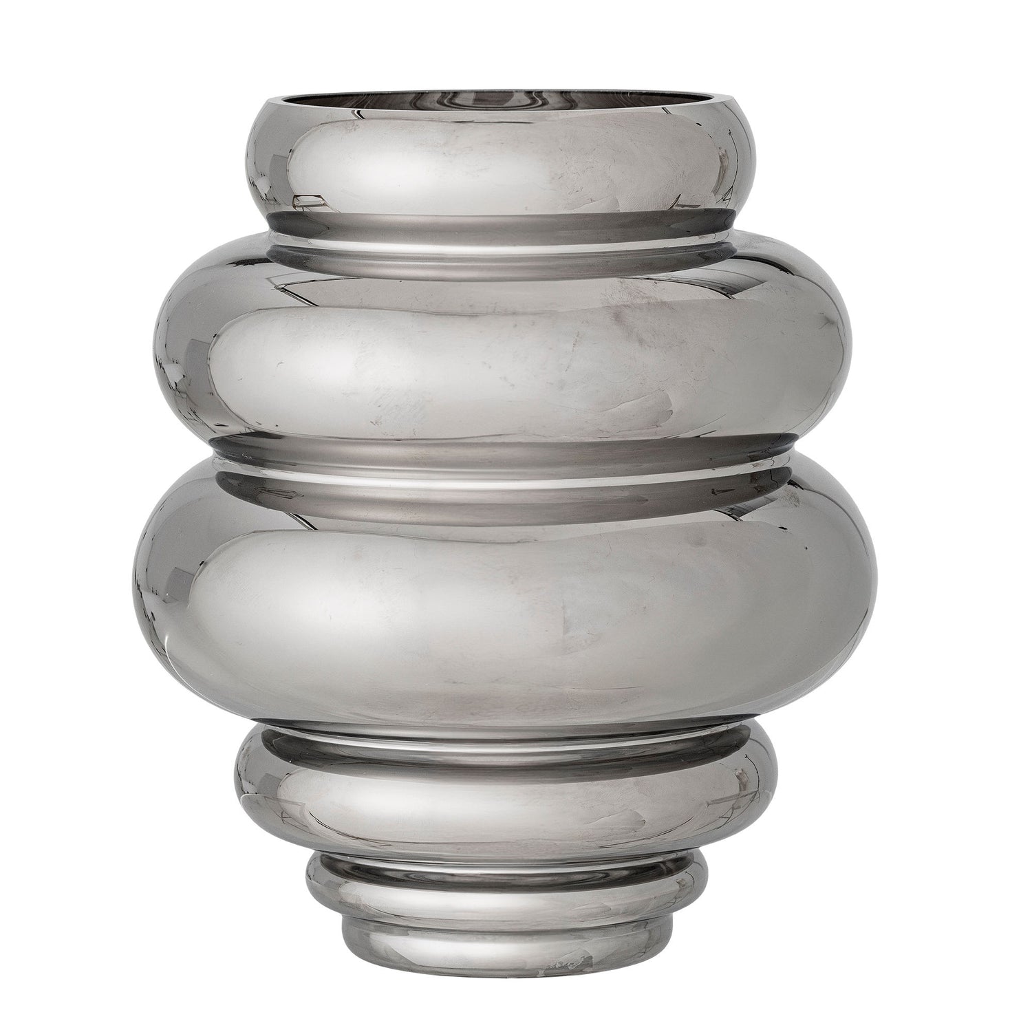 Bloomingville Zorya Vase, Silber, Glas
