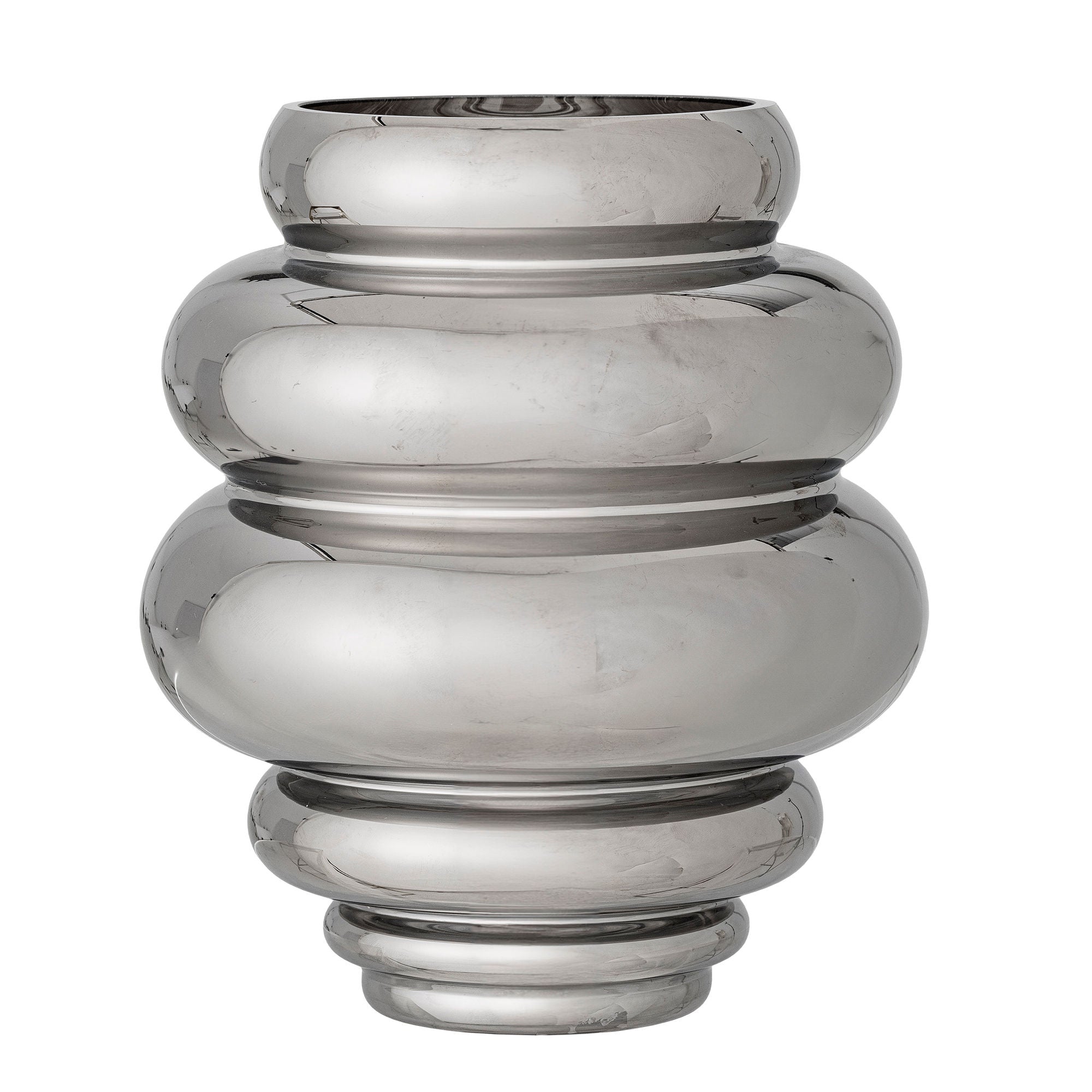 Bloomingville Zorya Vase, Silber, Glas