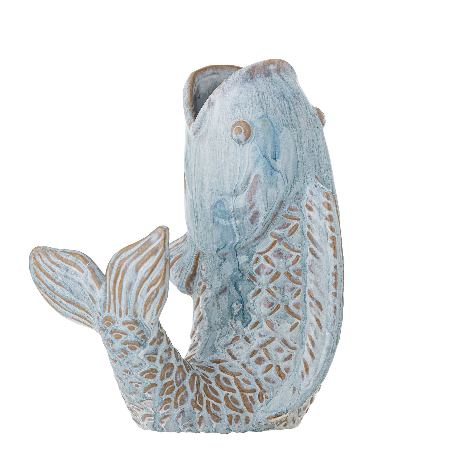 Kreative Kollektion Hiro Vase, Blue, Steinzeug