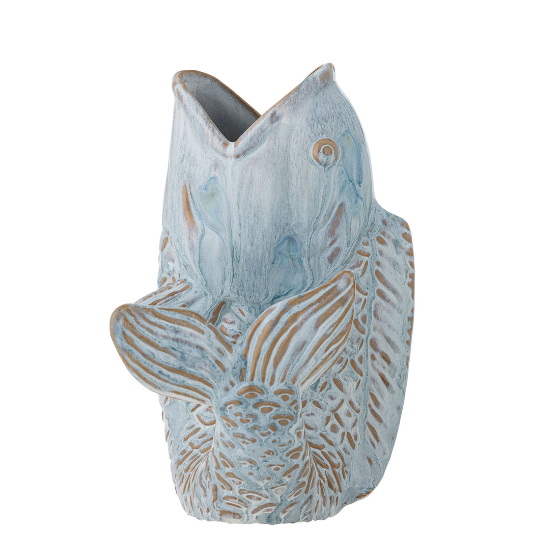 Kreative Kollektion Hiro Vase, Blue, Steinzeug