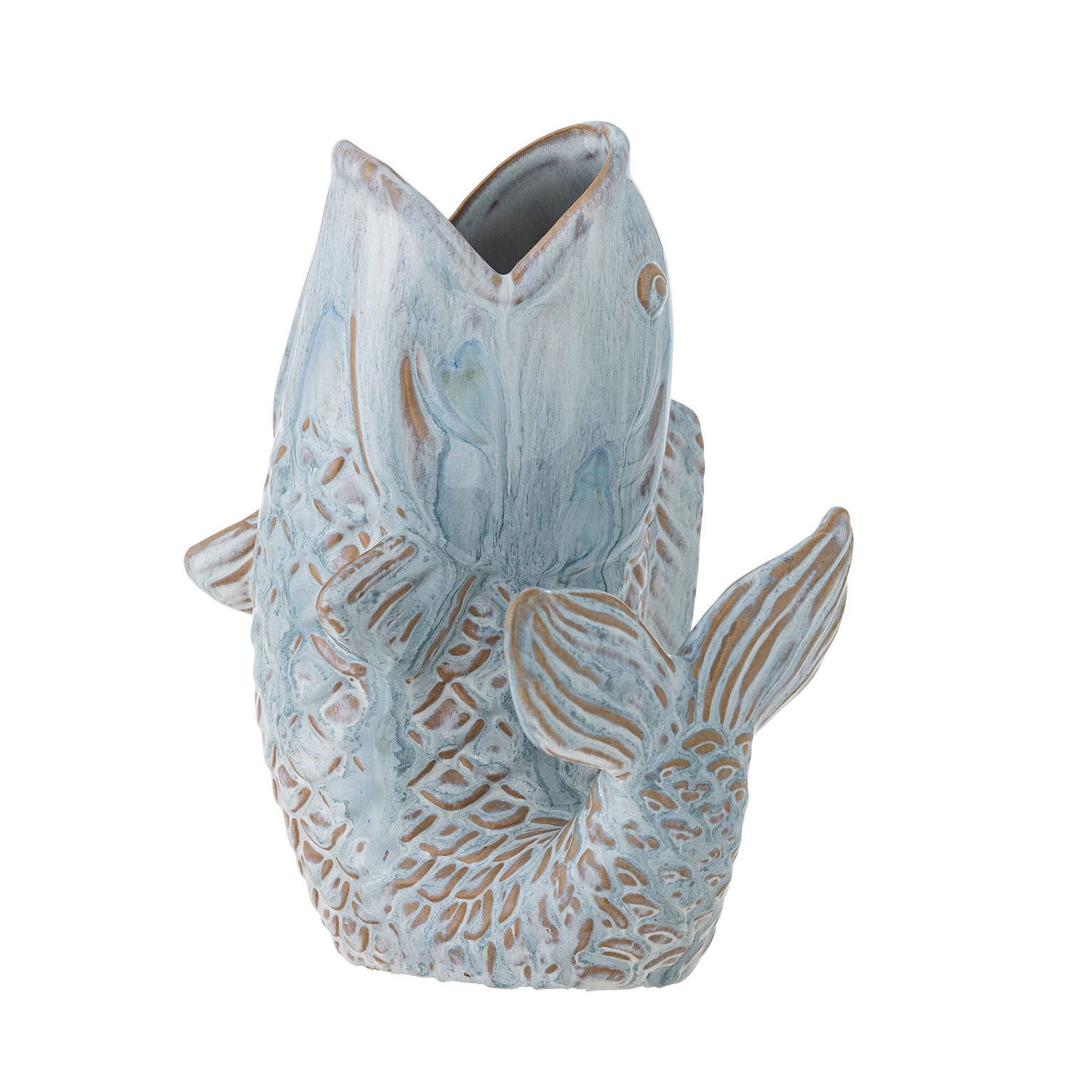 Kreative Kollektion Hiro Vase, Blue, Steinzeug