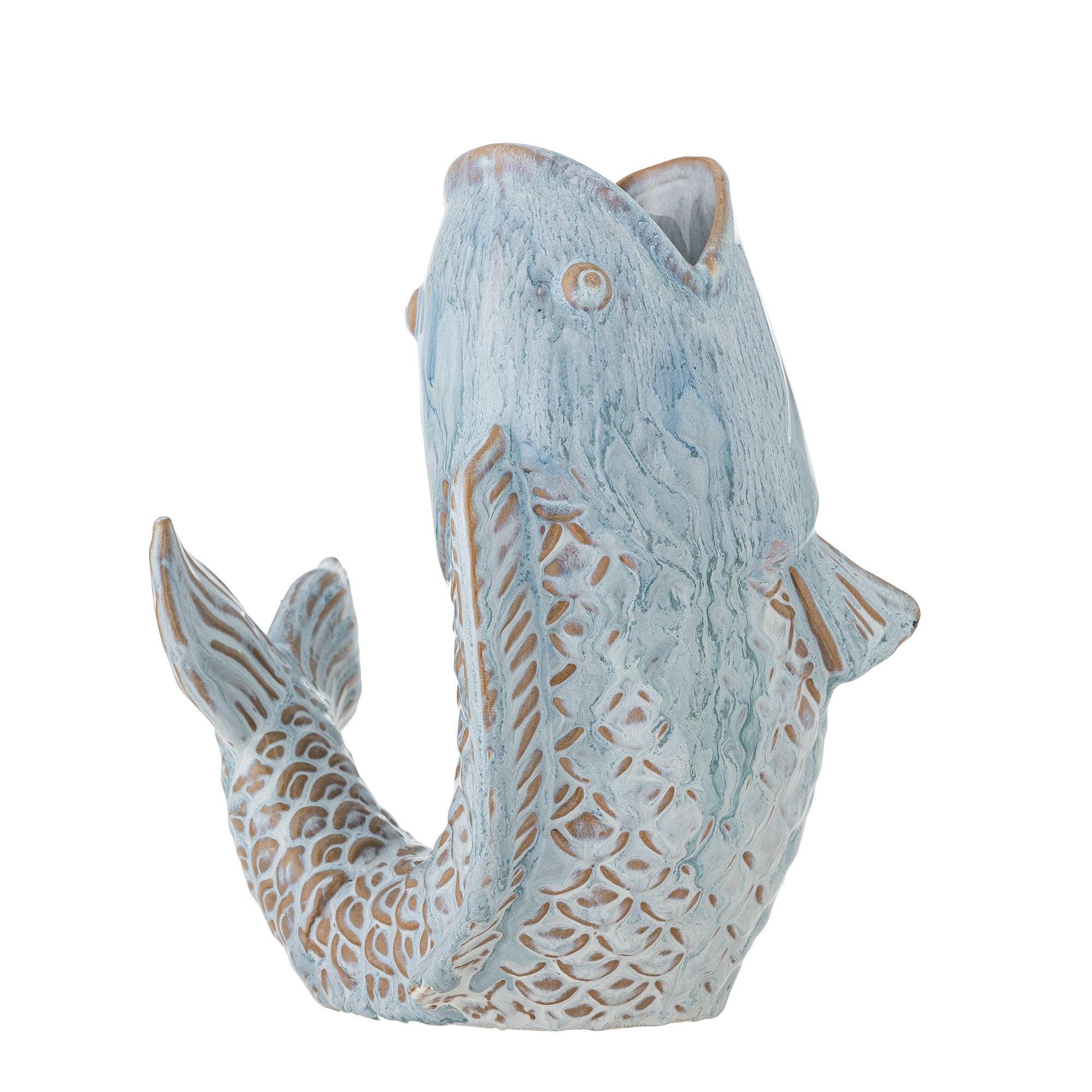 Kreative Kollektion Hiro Vase, Blue, Steinzeug