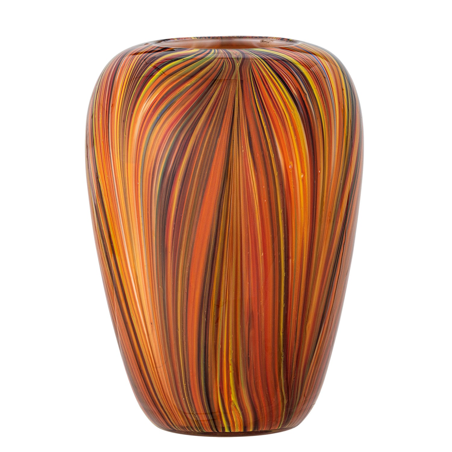 Kreative Sammlung Sunny Vase, Orange, Glas