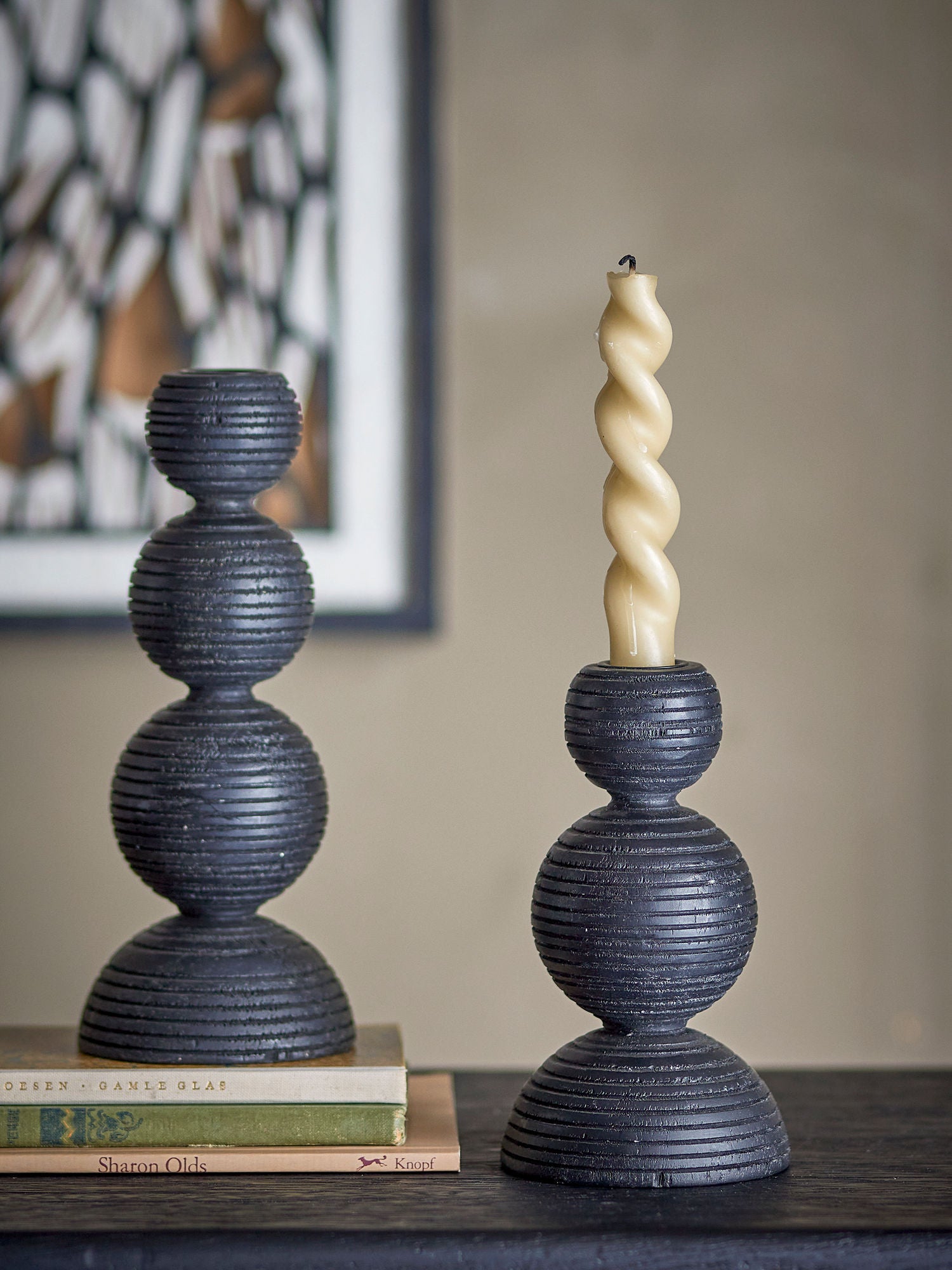 Bloomingville Kipp Candlestick, Schwarz, Mann