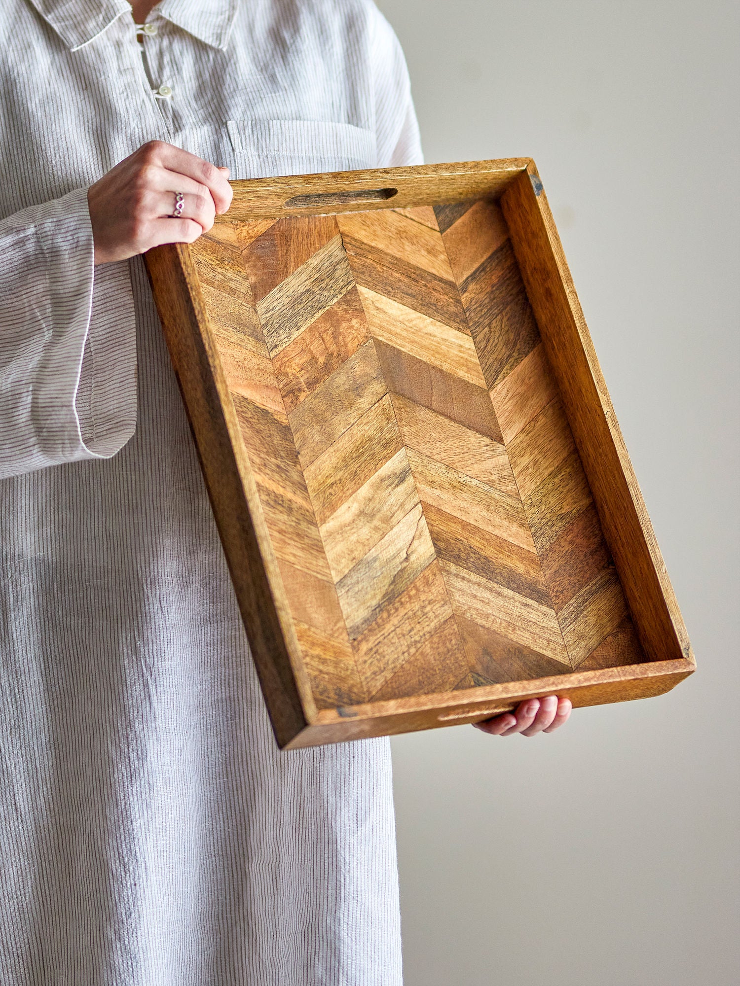 Bloomingville Katalyn Serving Tablett, Natur, FSC 100%® Mango