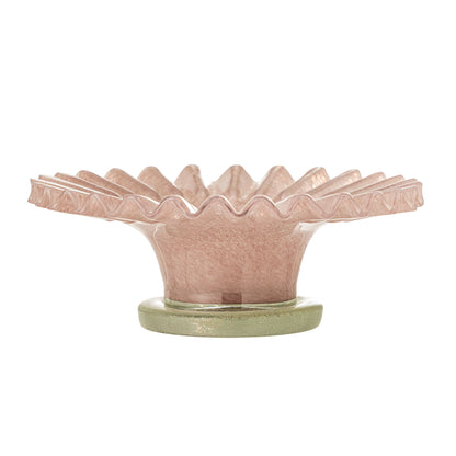 Bloomingville Garnschale, rosa, Glas
