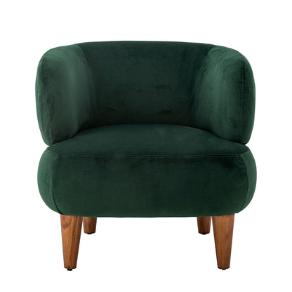 Kreative Sammlung Ruperta Lounge Chair, Green, Polyester