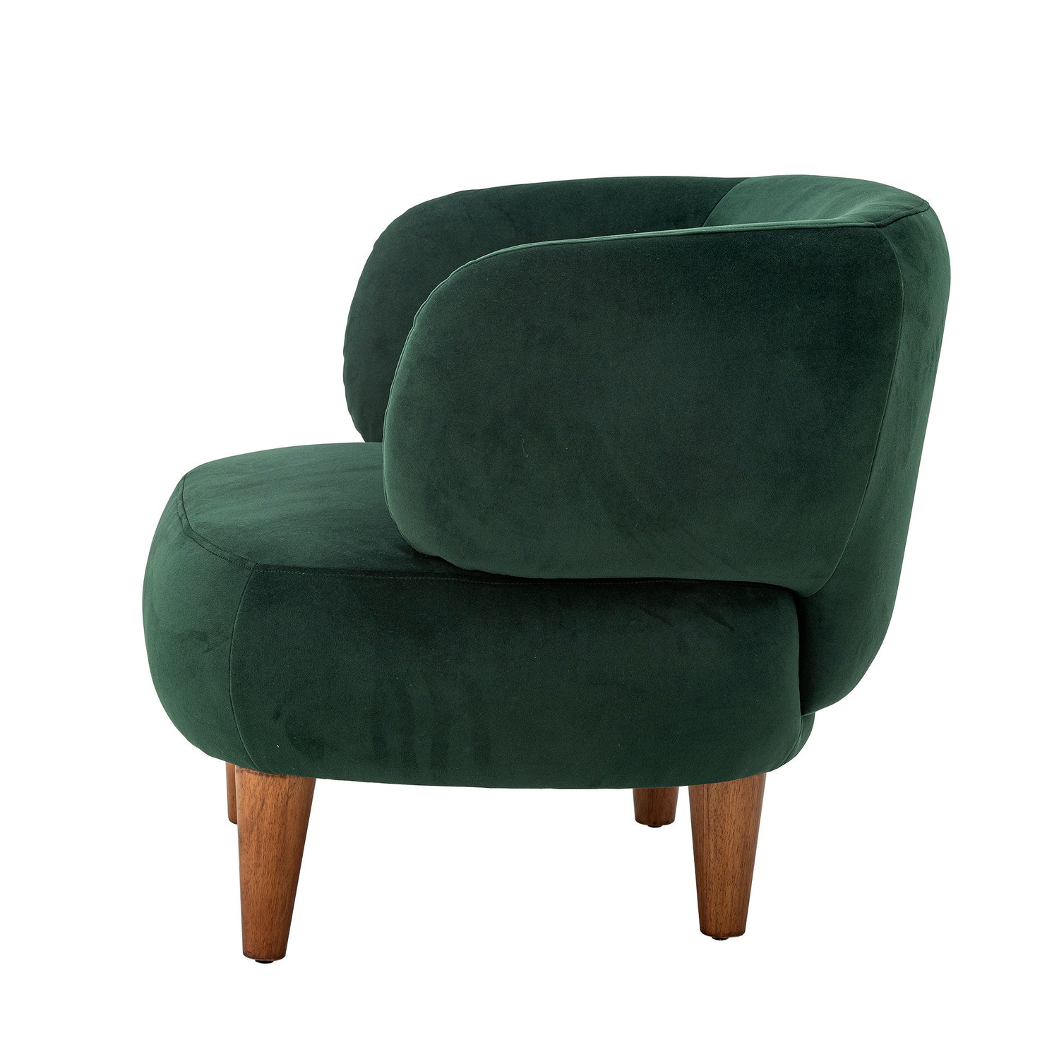 Kreative Sammlung Ruperta Lounge Chair, Green, Polyester