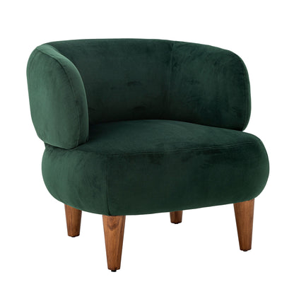 Kreative Sammlung Ruperta Lounge Chair, Green, Polyester