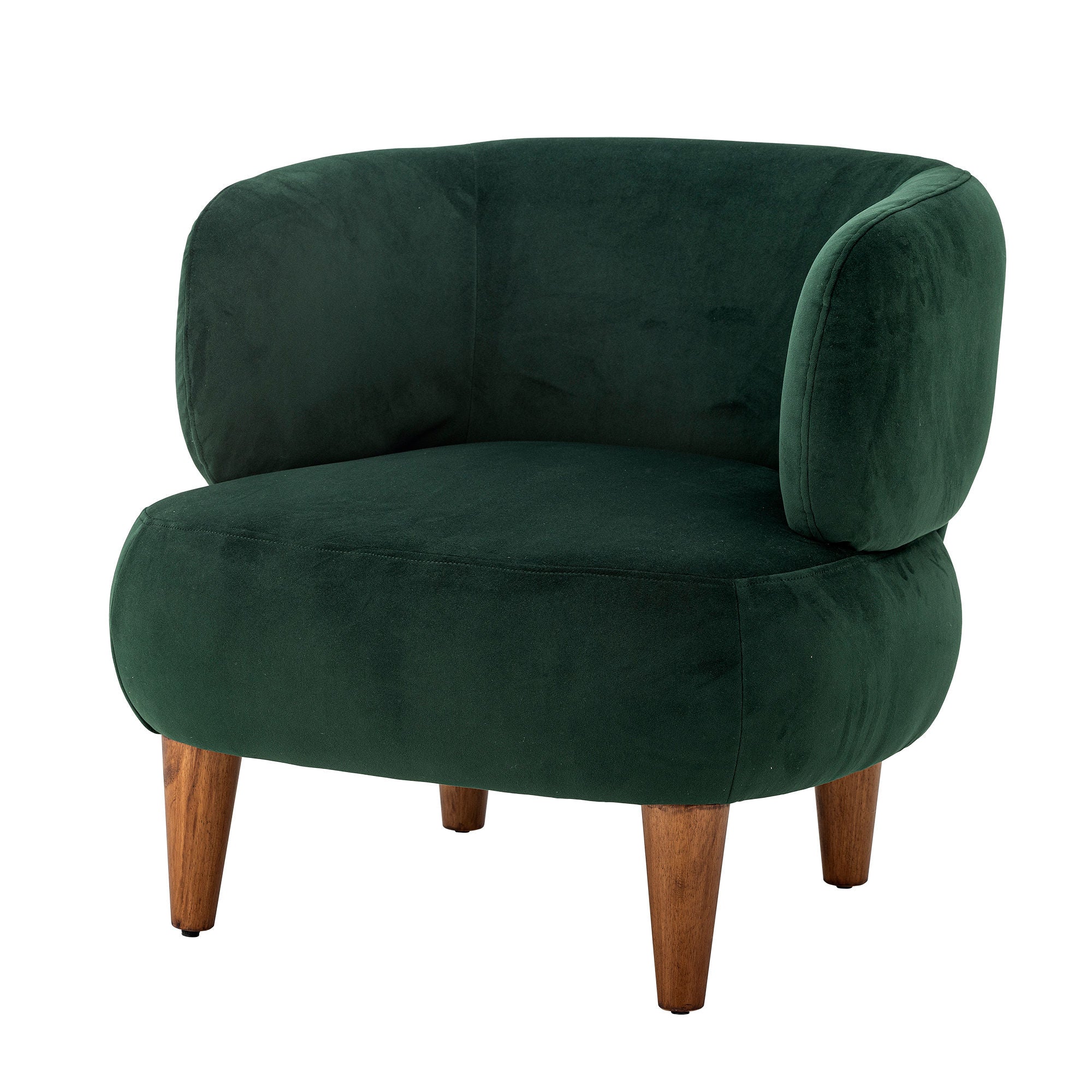 Kreative Sammlung Ruperta Lounge Chair, Green, Polyester