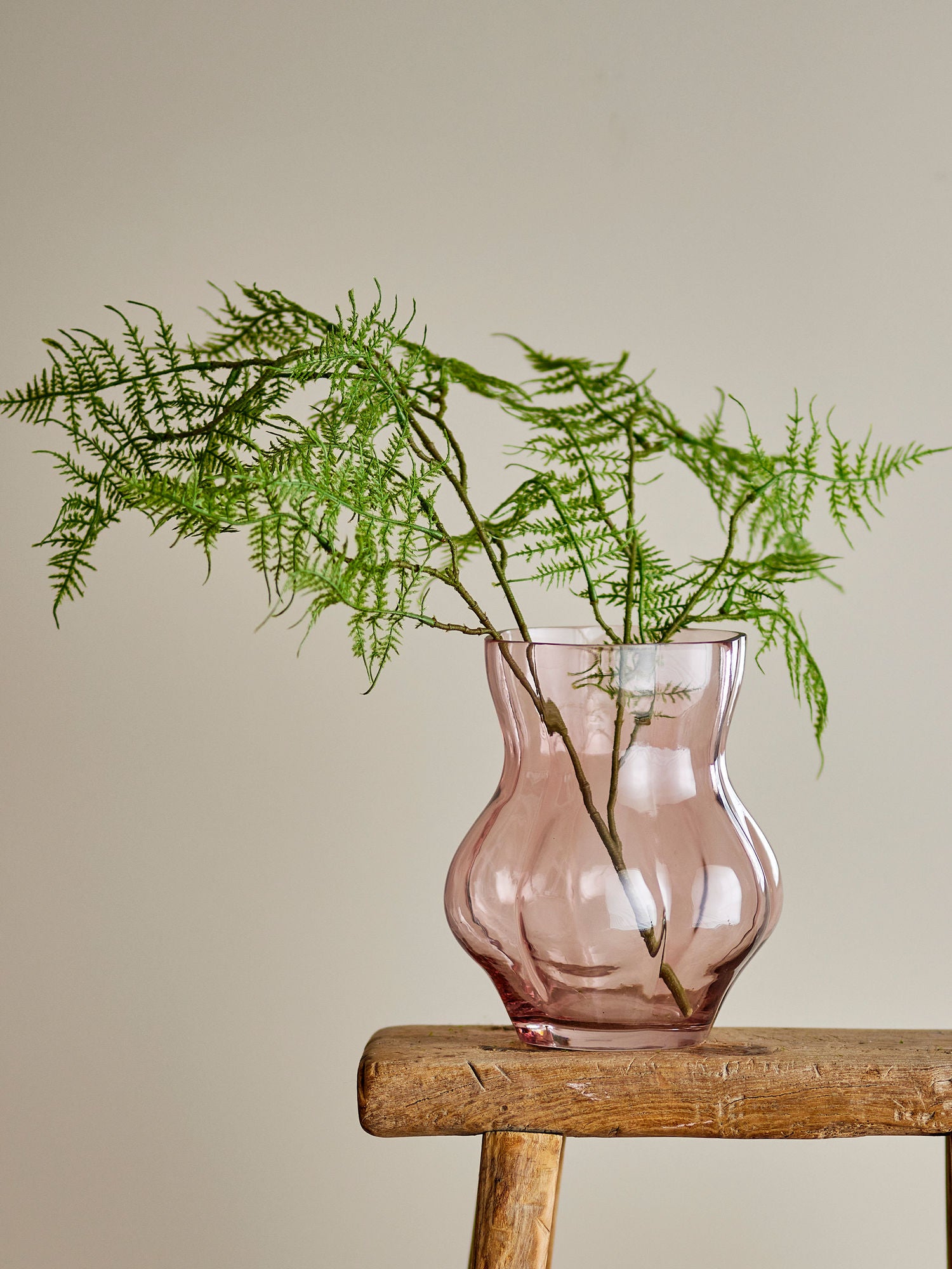 Kreative Sammlung Tava Vase, Rosa, Glas