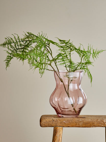 Kreative Sammlung Tava Vase, Rosa, Glas