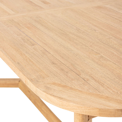 Kreative Kollektion Serrone Esstisch, Natur, Gummiholz
