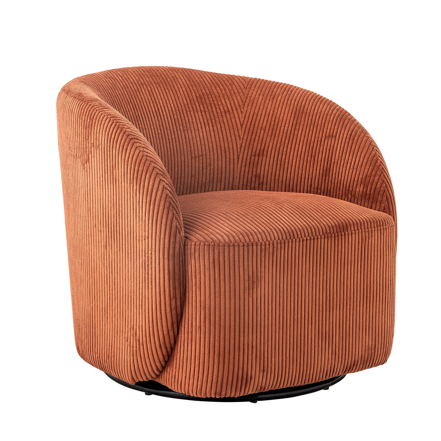 Bloomingville Pradi Lounge Chair, Orange, Polyester
