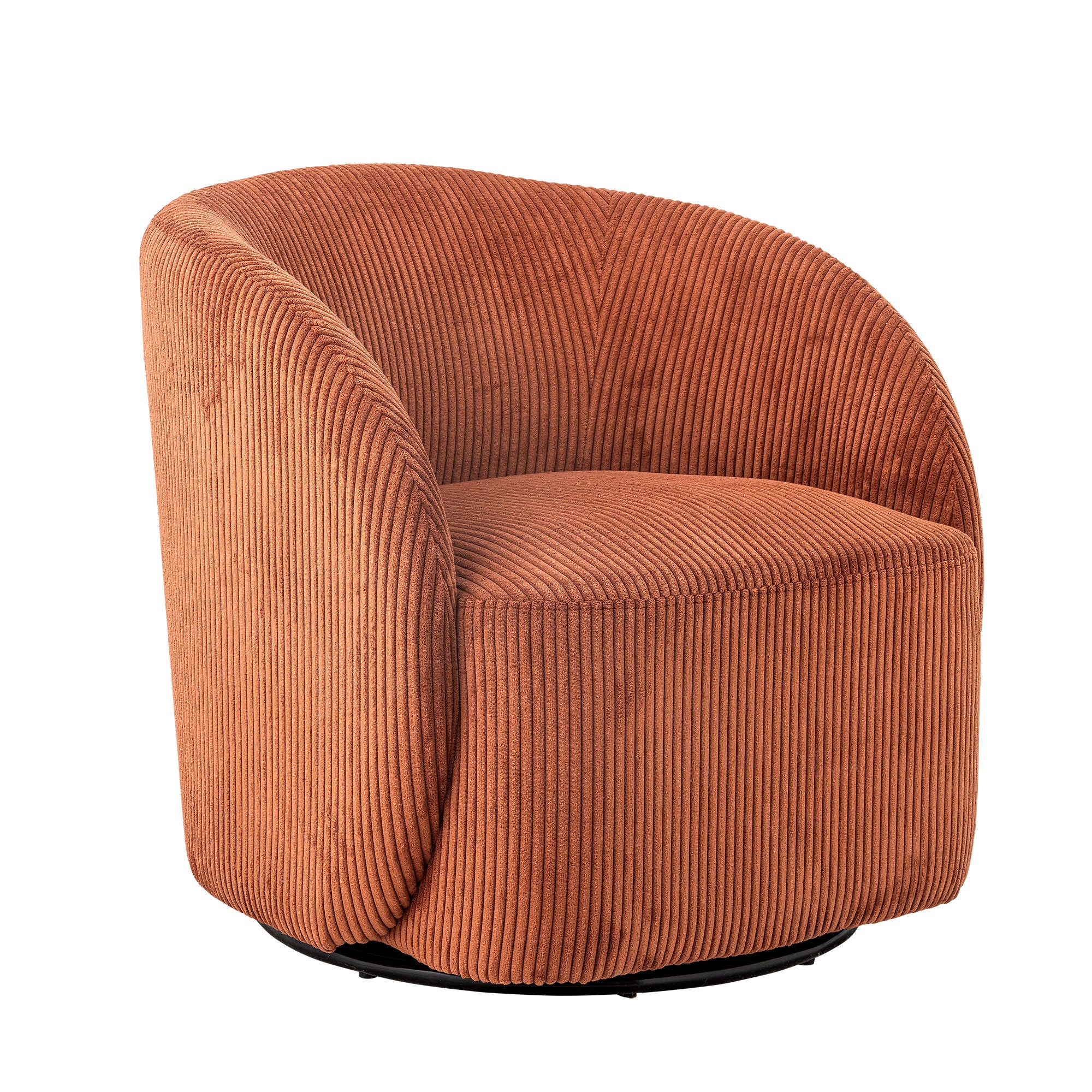 Bloomingville Pradi Lounge Chair, Orange, Polyester