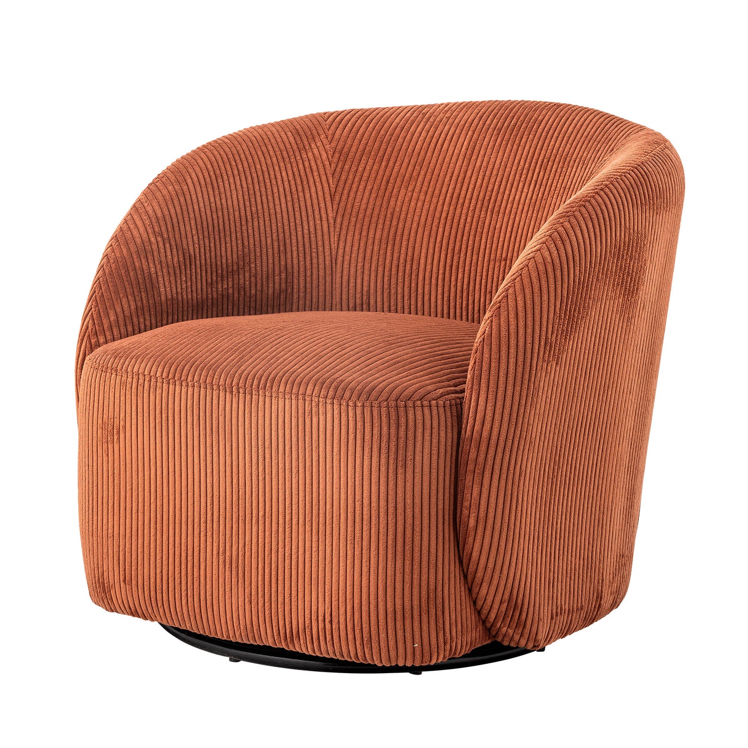 Bloomingville Pradi Lounge Chair, Orange, Polyester