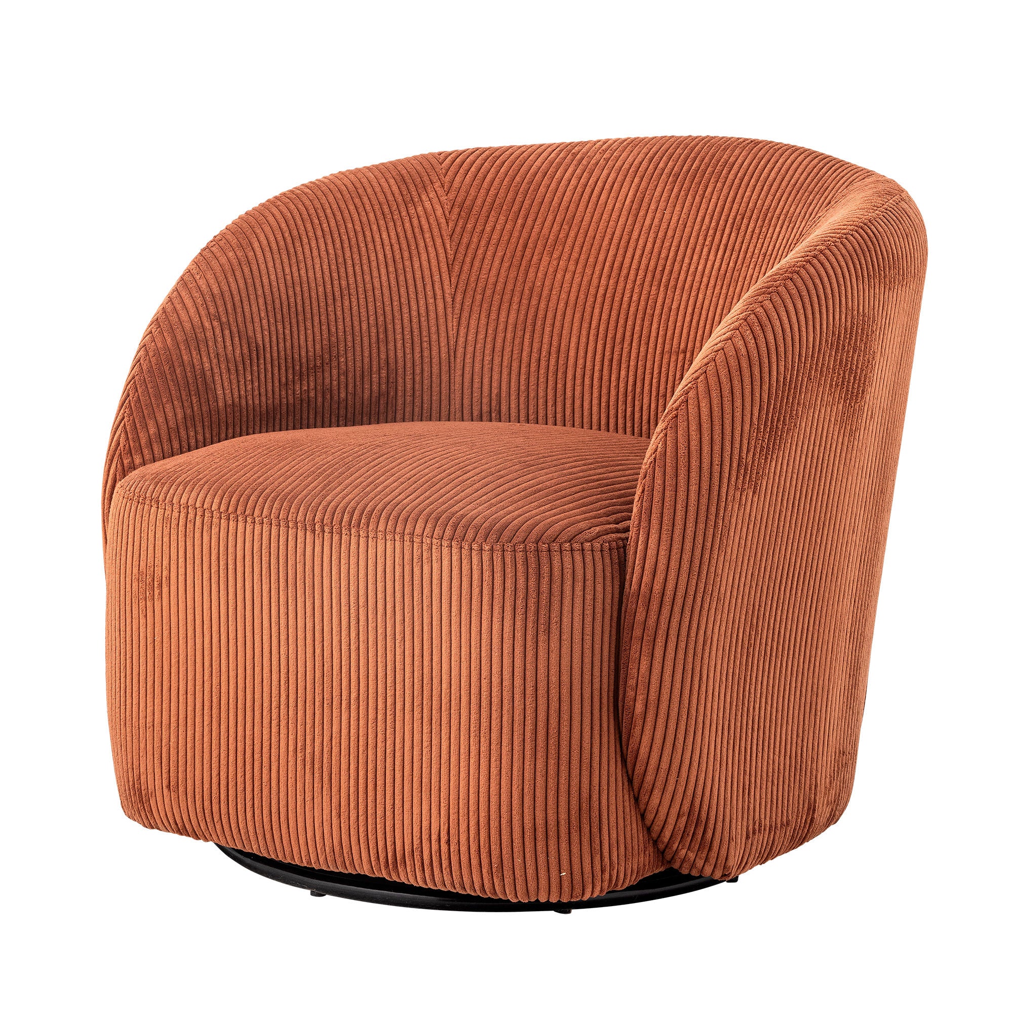 Bloomingville Pradi Lounge Chair, Orange, Polyester