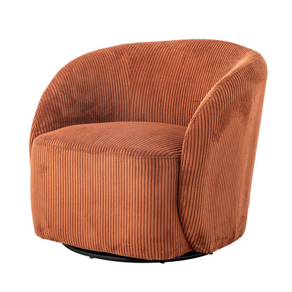 Bloomingville Pradi Lounge Chair, Orange, Polyester