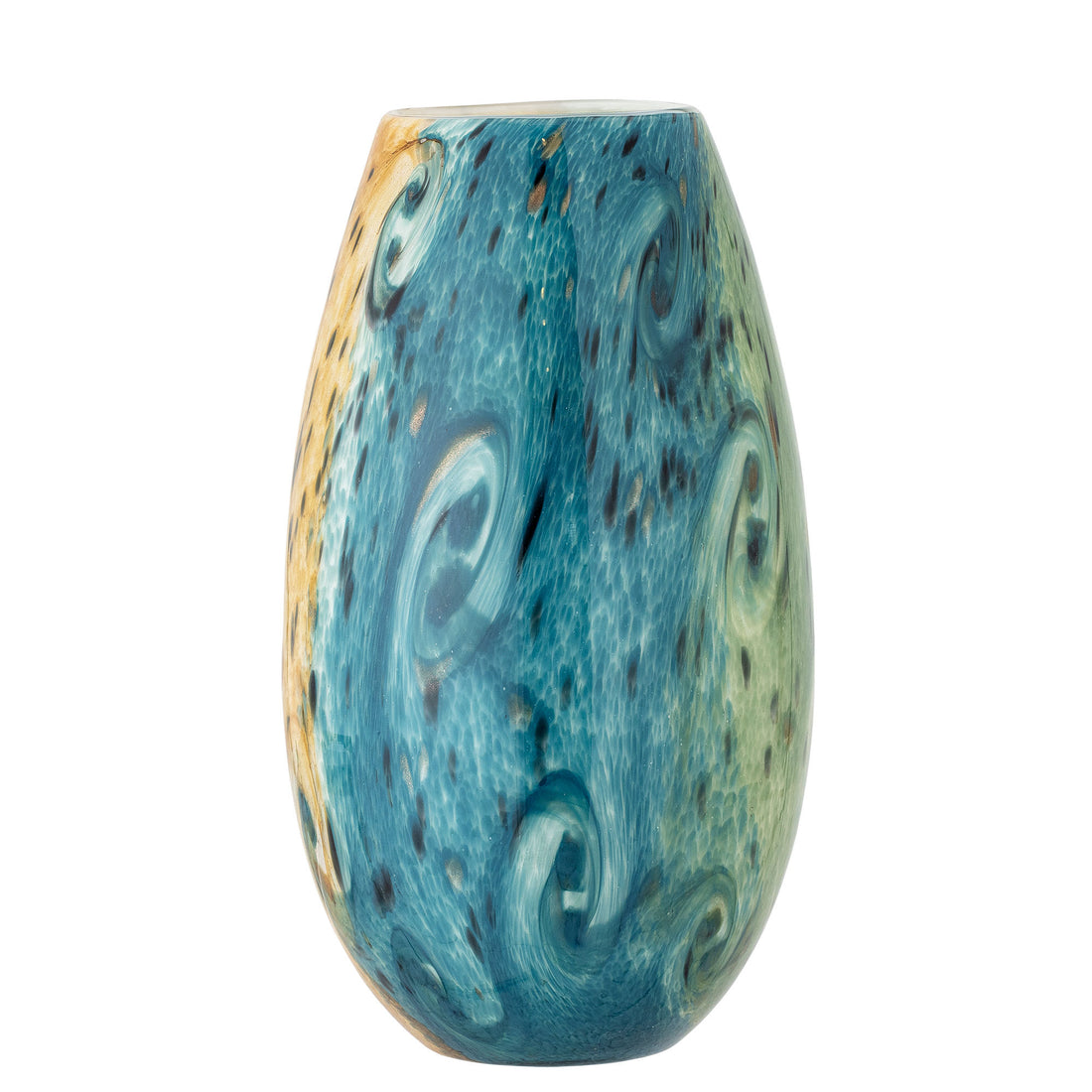 Kreative Sammlung Kalian Vase, Blau, Glas