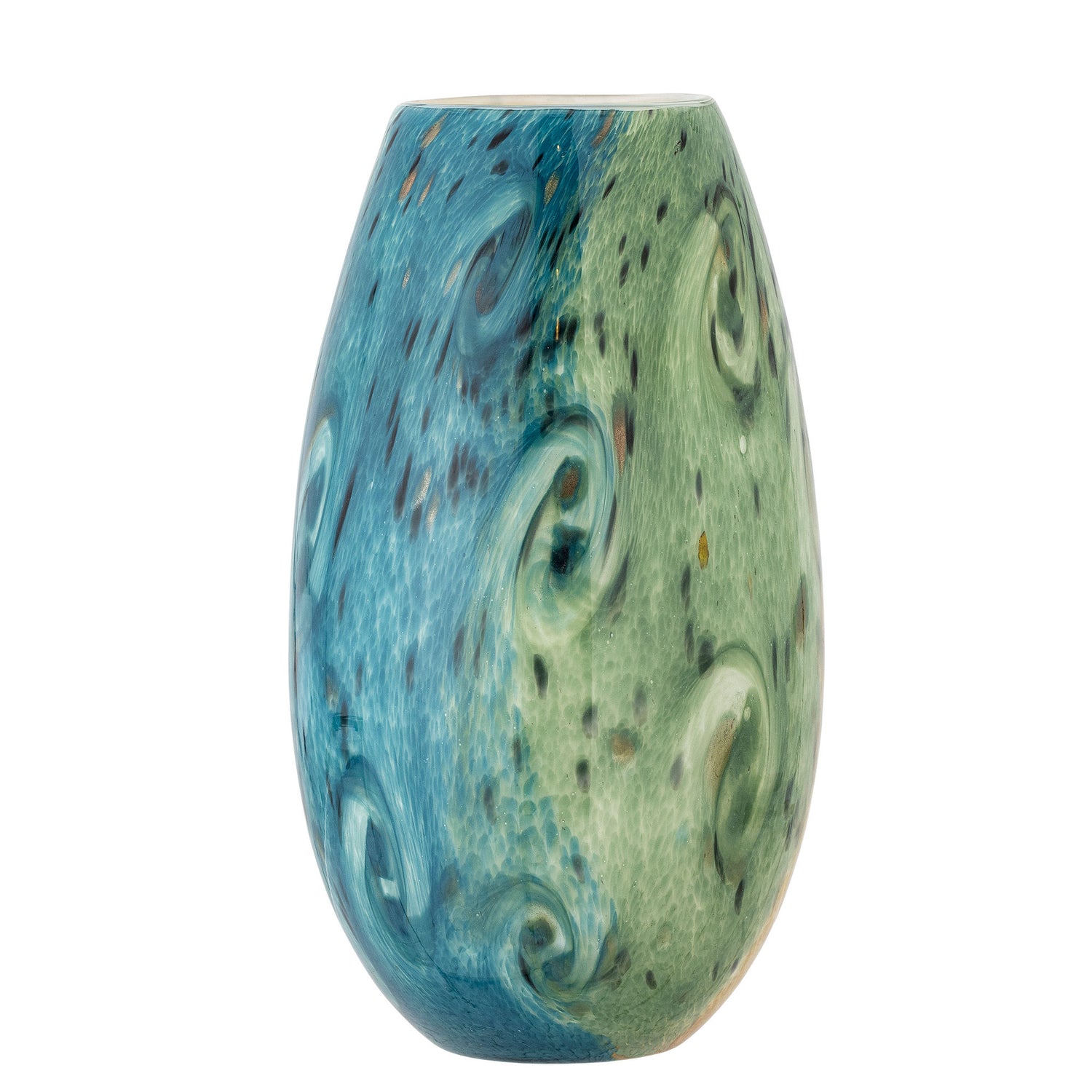 Kreative Sammlung Kalian Vase, Blau, Glas