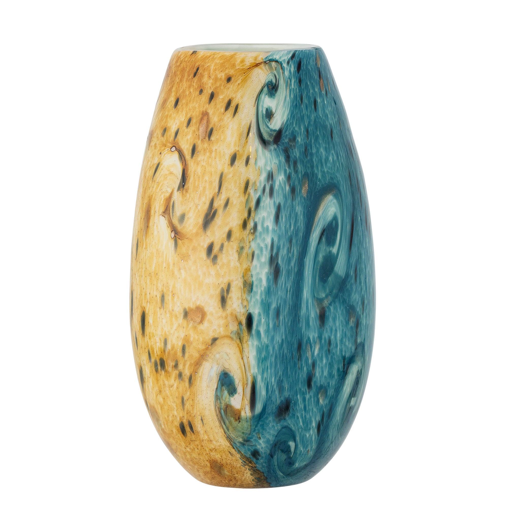 Kreative Sammlung Kalian Vase, Blau, Glas