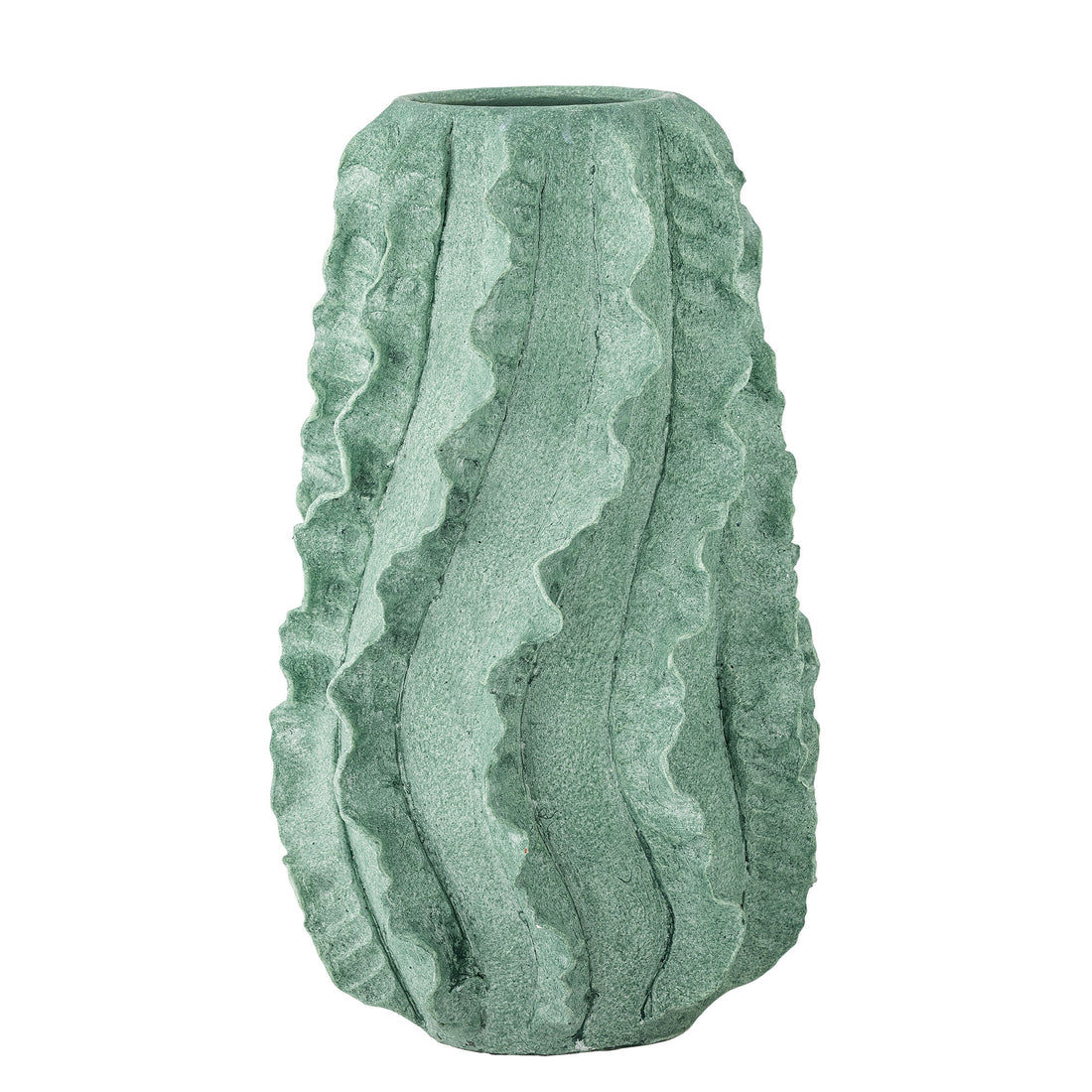 Kreative Kollektion Natika Deko Vase, Green, Terrakotta