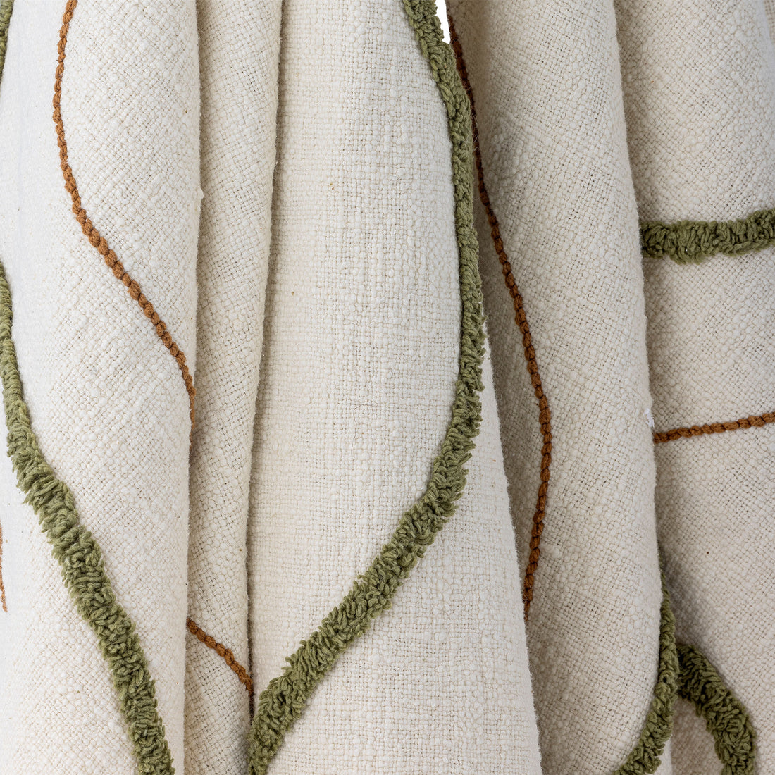 Bloomingville Oasio Plaid, Grün, Baumwolle Oeko-Tex®