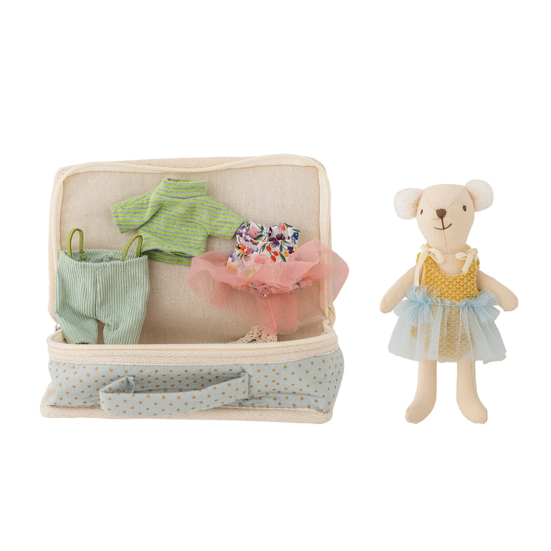 Bloomingville Mini Lara Puppe, Brown, Polyester