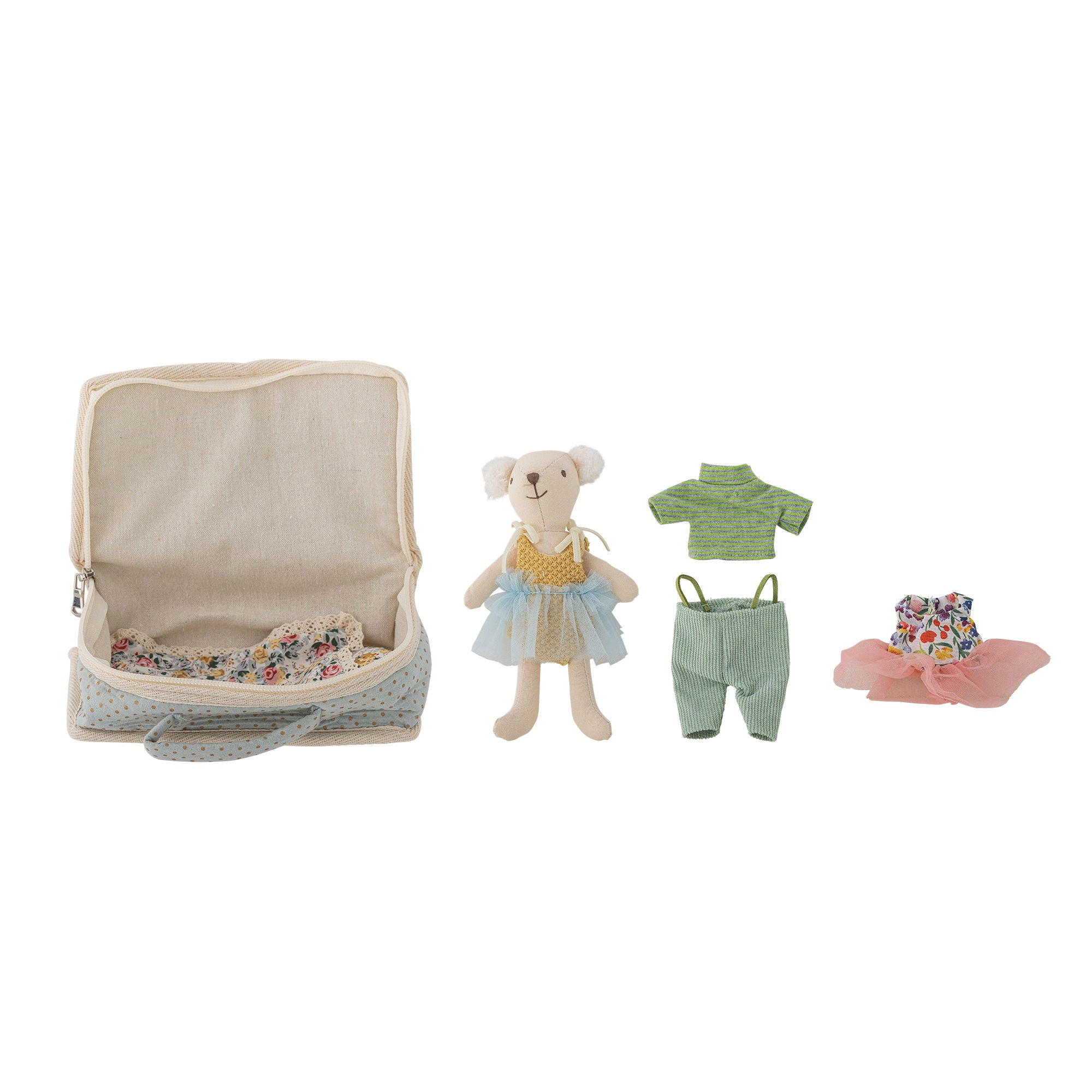 Bloomingville Mini Lara Puppe, Brown, Polyester