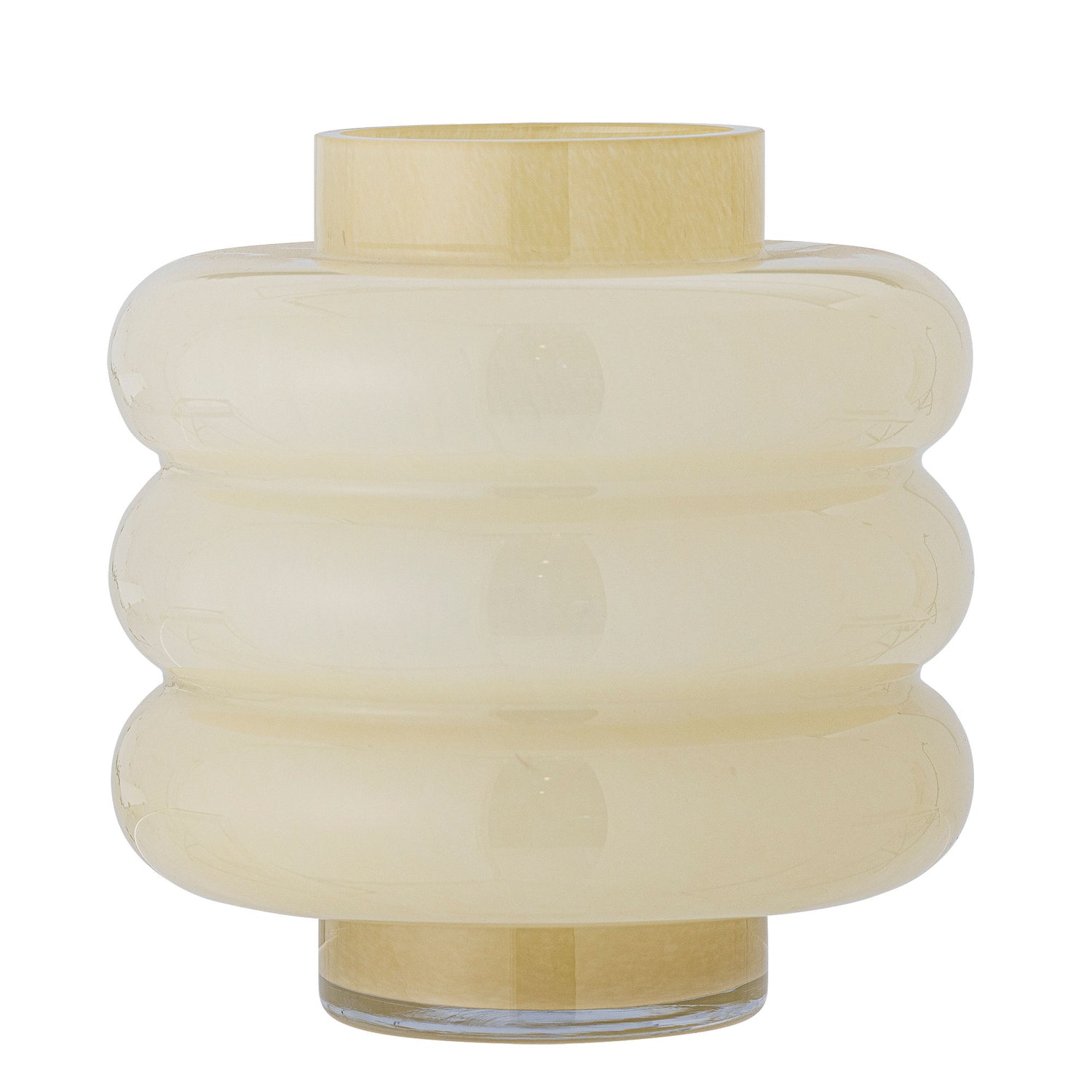 Bloomingville Sahara Vase, Gelb, Glas