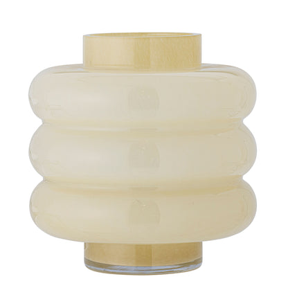 Bloomingville Sahara Vase, Gelb, Glas
