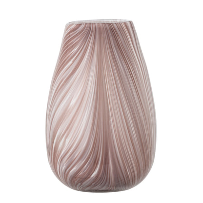 Bloomingville Ennis Vase, Rosa, Glas