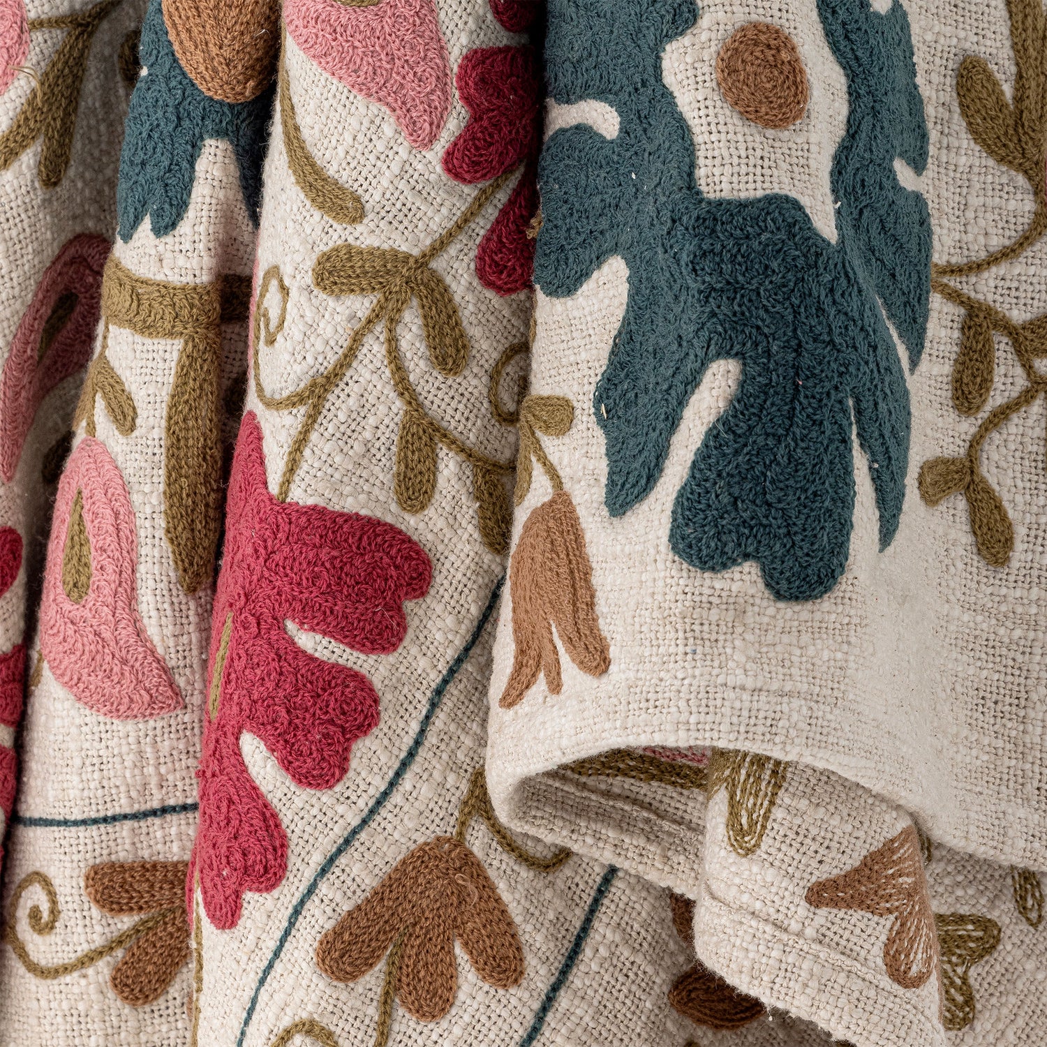 Bloomingville Ceva Plaid, Rosa, Baumwolle