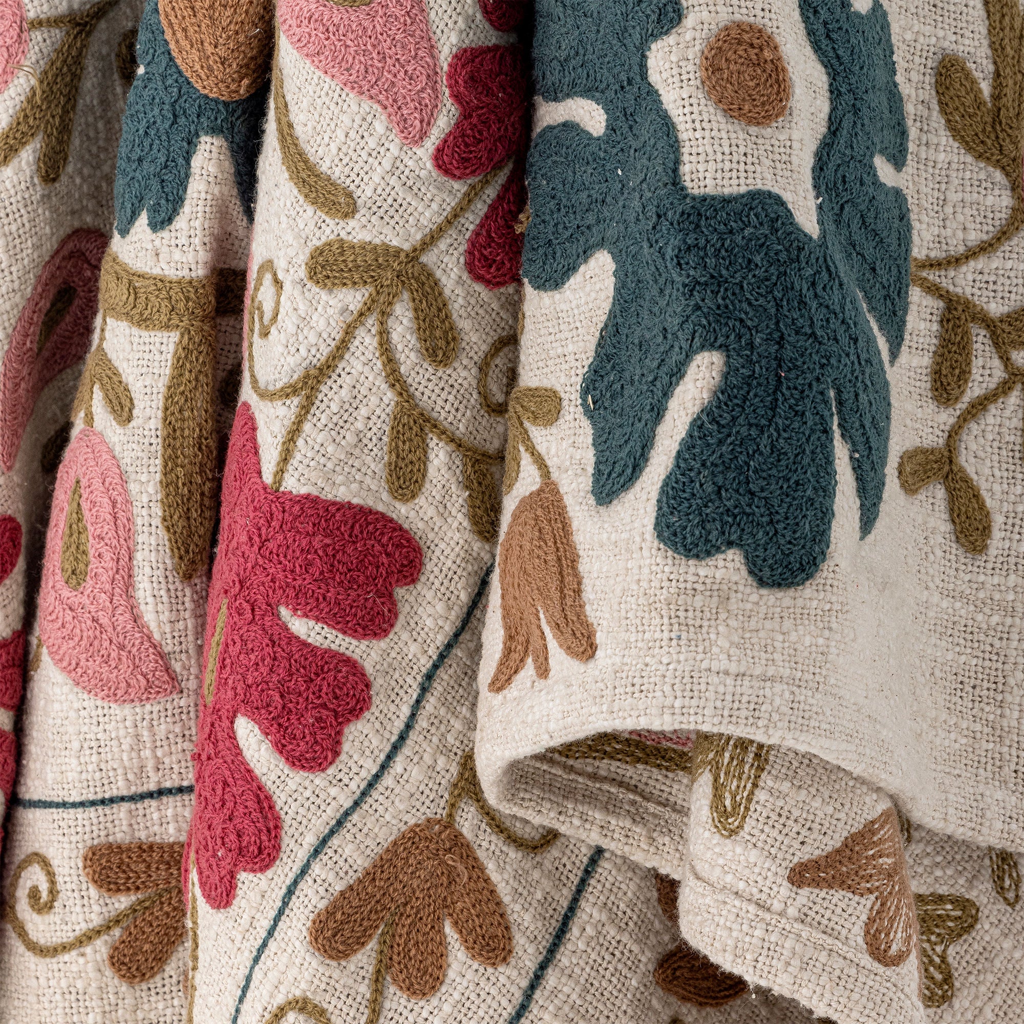 Bloomingville Ceva Plaid, Rosa, Baumwolle