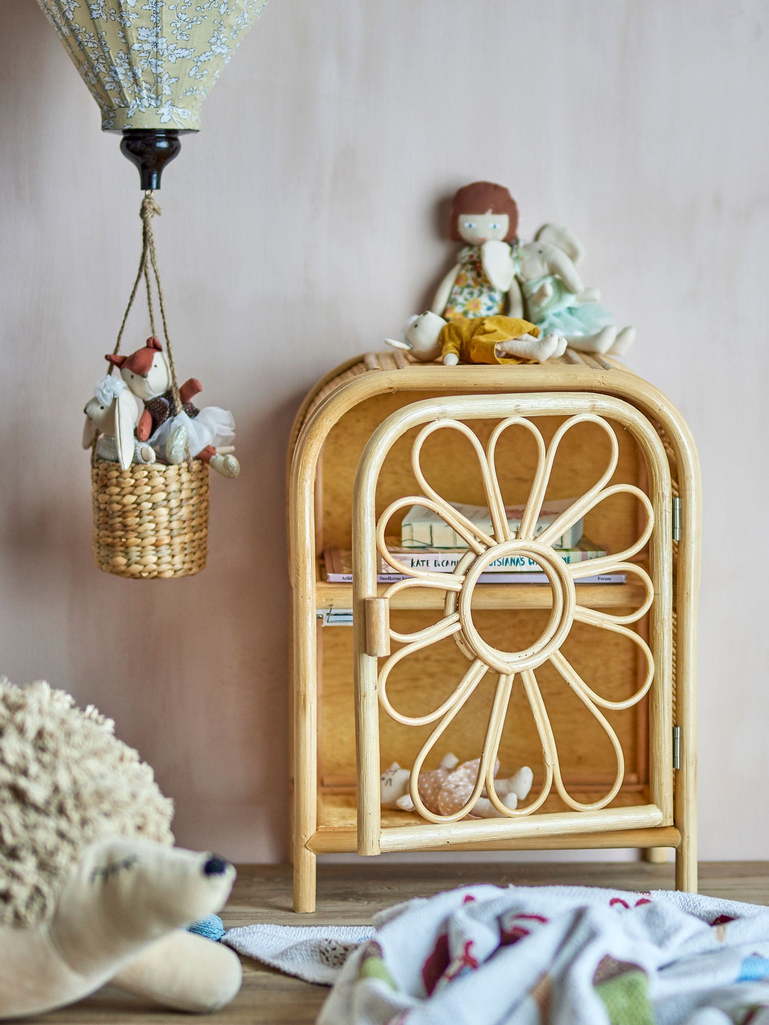 Bloomingville Mini Anuke Kabinett, Natur, Rattan