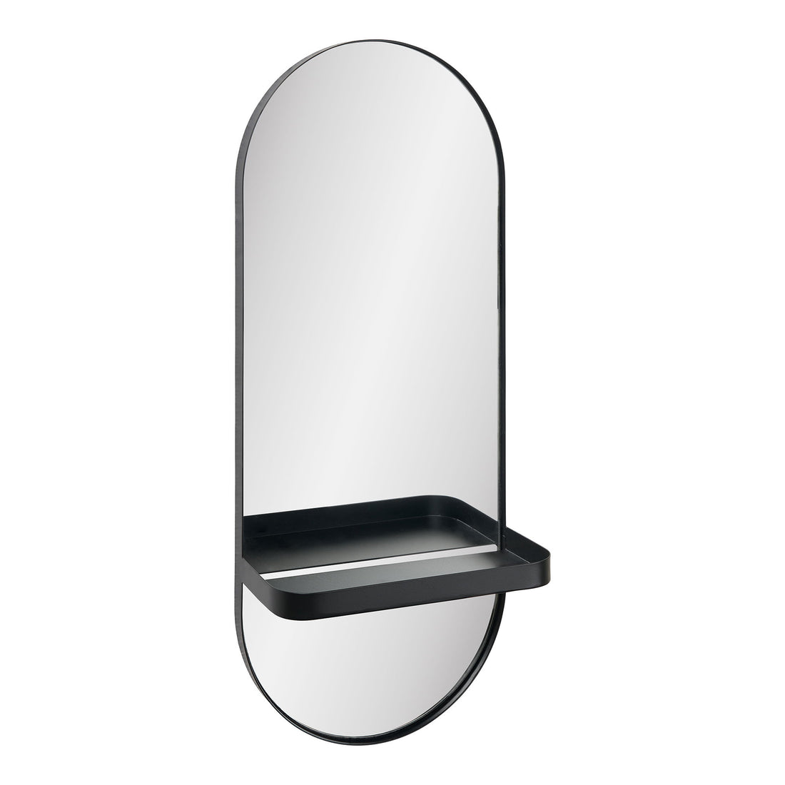 Olbia Mirror - Olbia -Spiegel, Metallregal, Metall, schwarz 25 x 12 x 60 cm