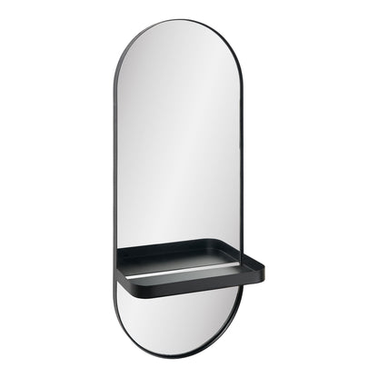 Olbia Mirror - Olbia -Spiegel, Metallregal, Metall, schwarz 25 x 12 x 60 cm