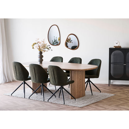 Luxon Mirror - Spiegel, organische Form, Holz Look 38,5x64,5 cm