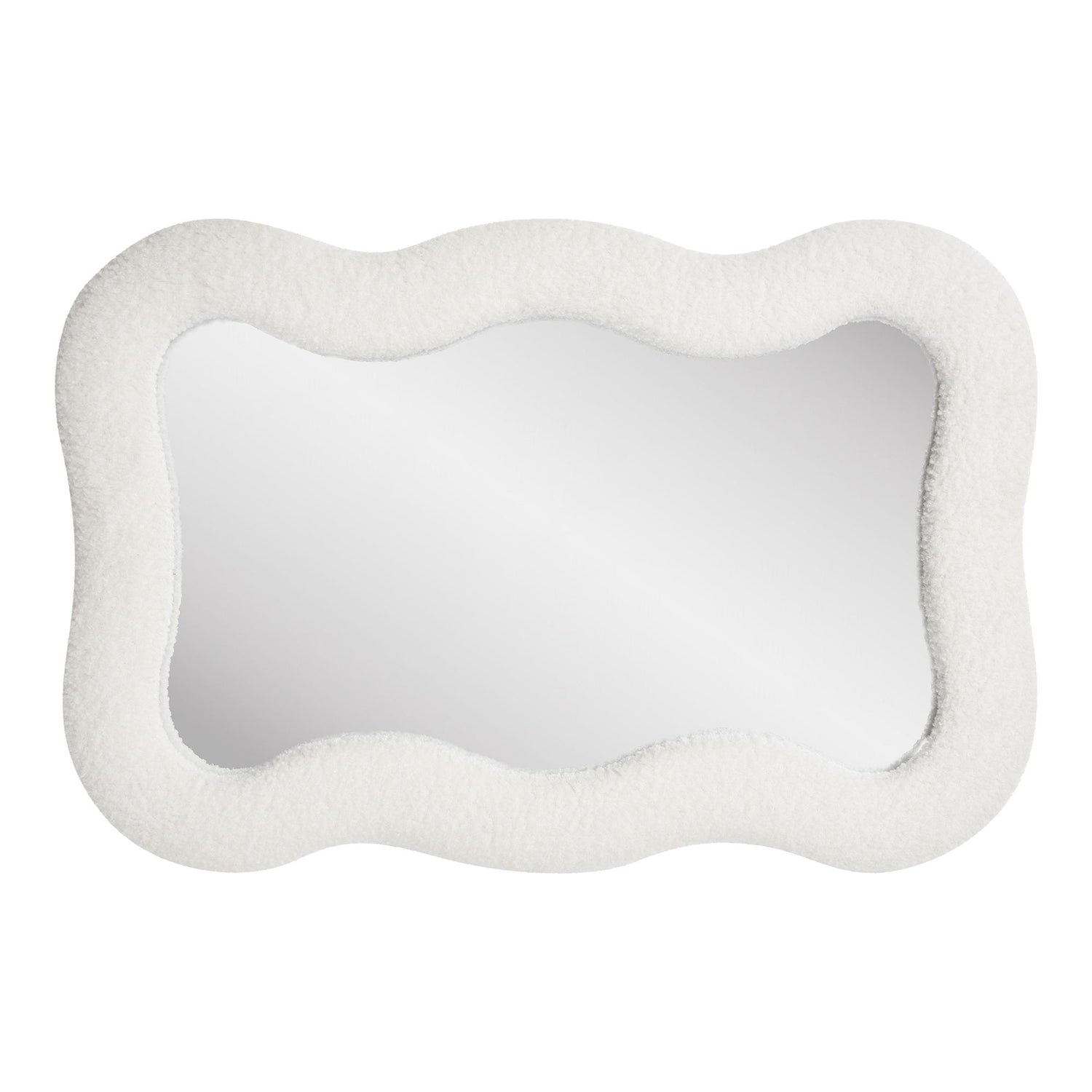 Bosaro Mirror - Mirror, Teddy, Weiß 80x54 cm