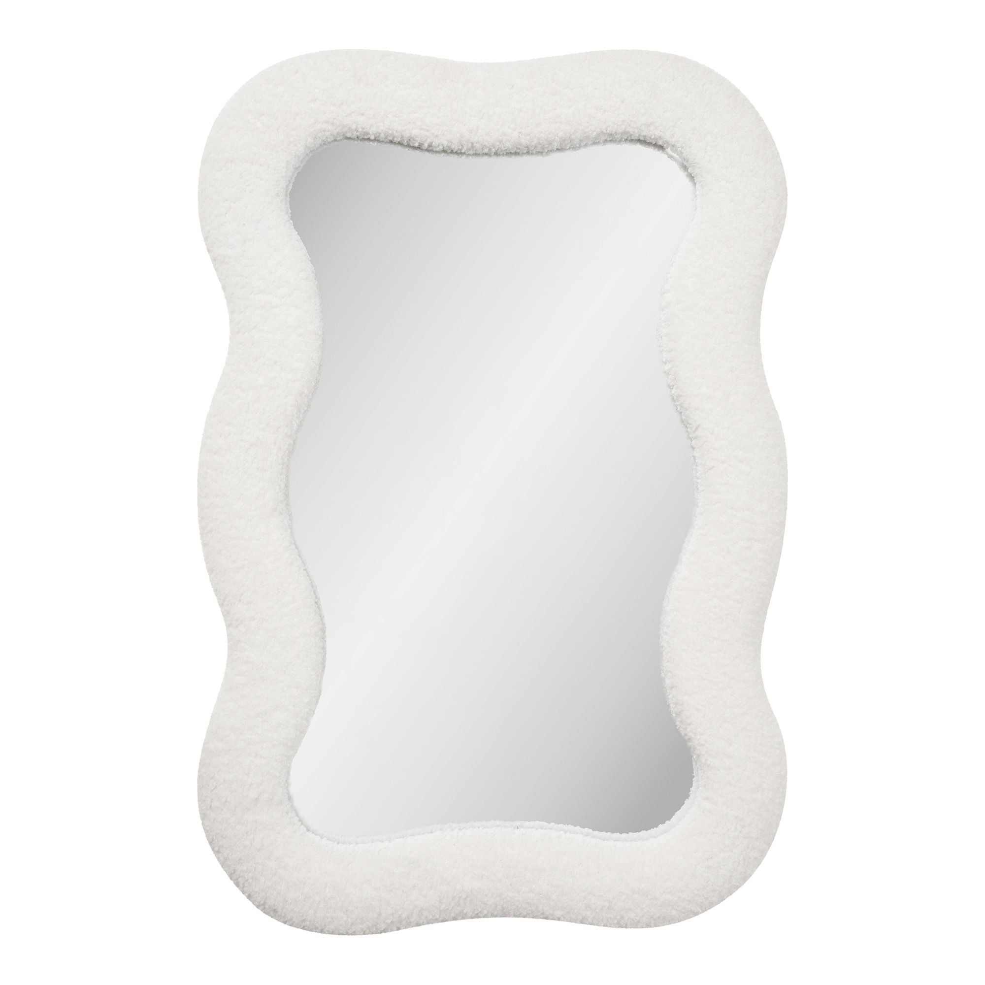 Bosaro Mirror - Mirror, Teddy, Weiß 80x54 cm