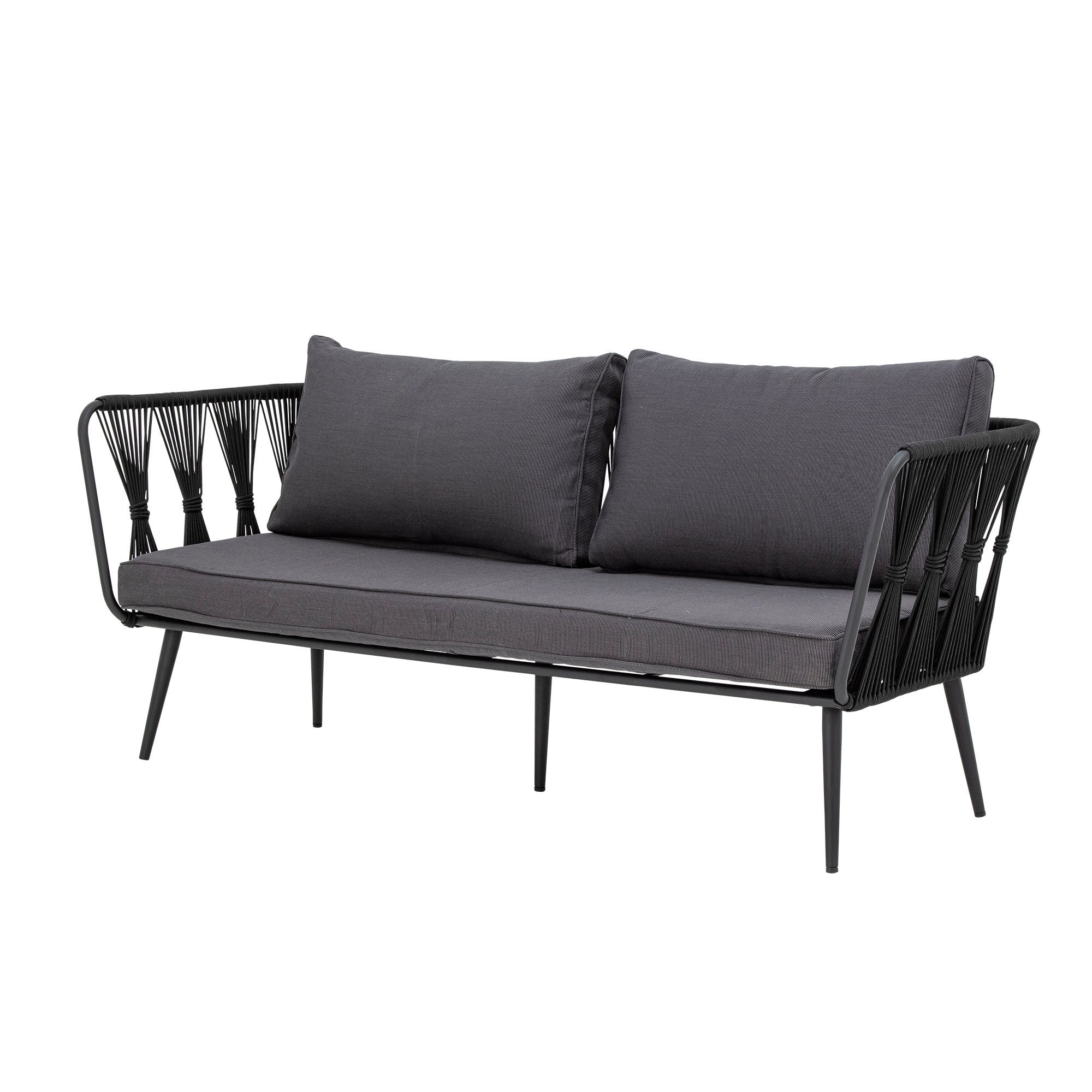 Bloomingville Pavone Sofa, Schwarz, Metall