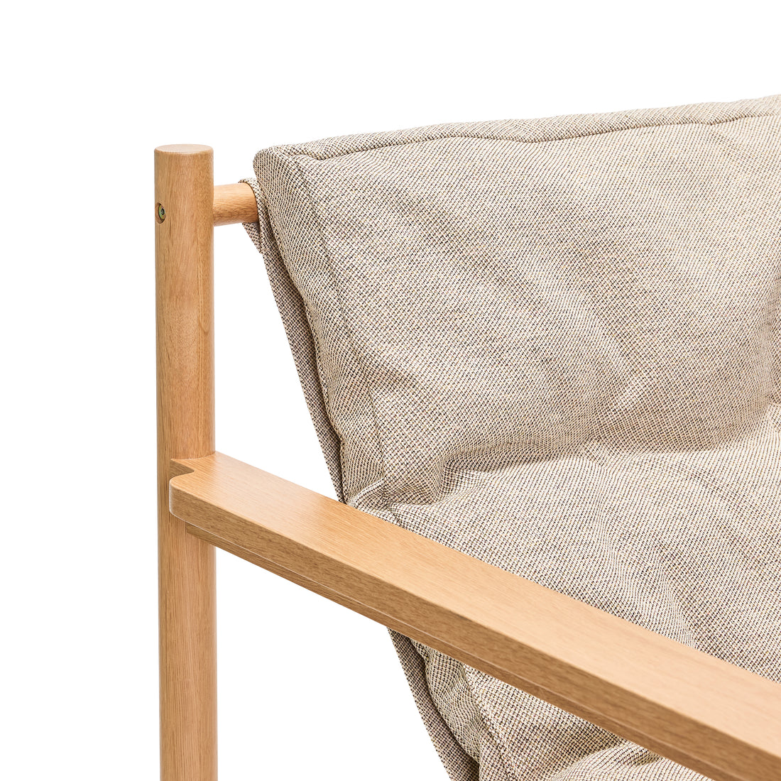 Heritage Sessel/Fußhocker Natur/Beige - 75x72xh82cm, 69x49xh43cm