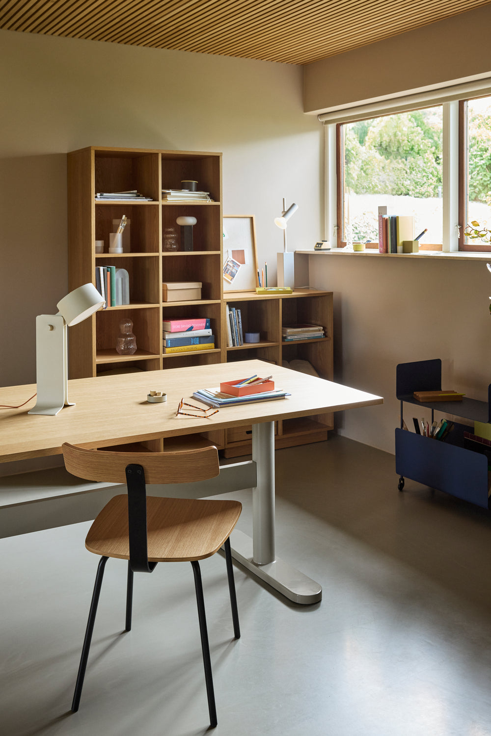 Disco-Bücherregal, groß, naturfarben – 80 x 30 x 180 cm