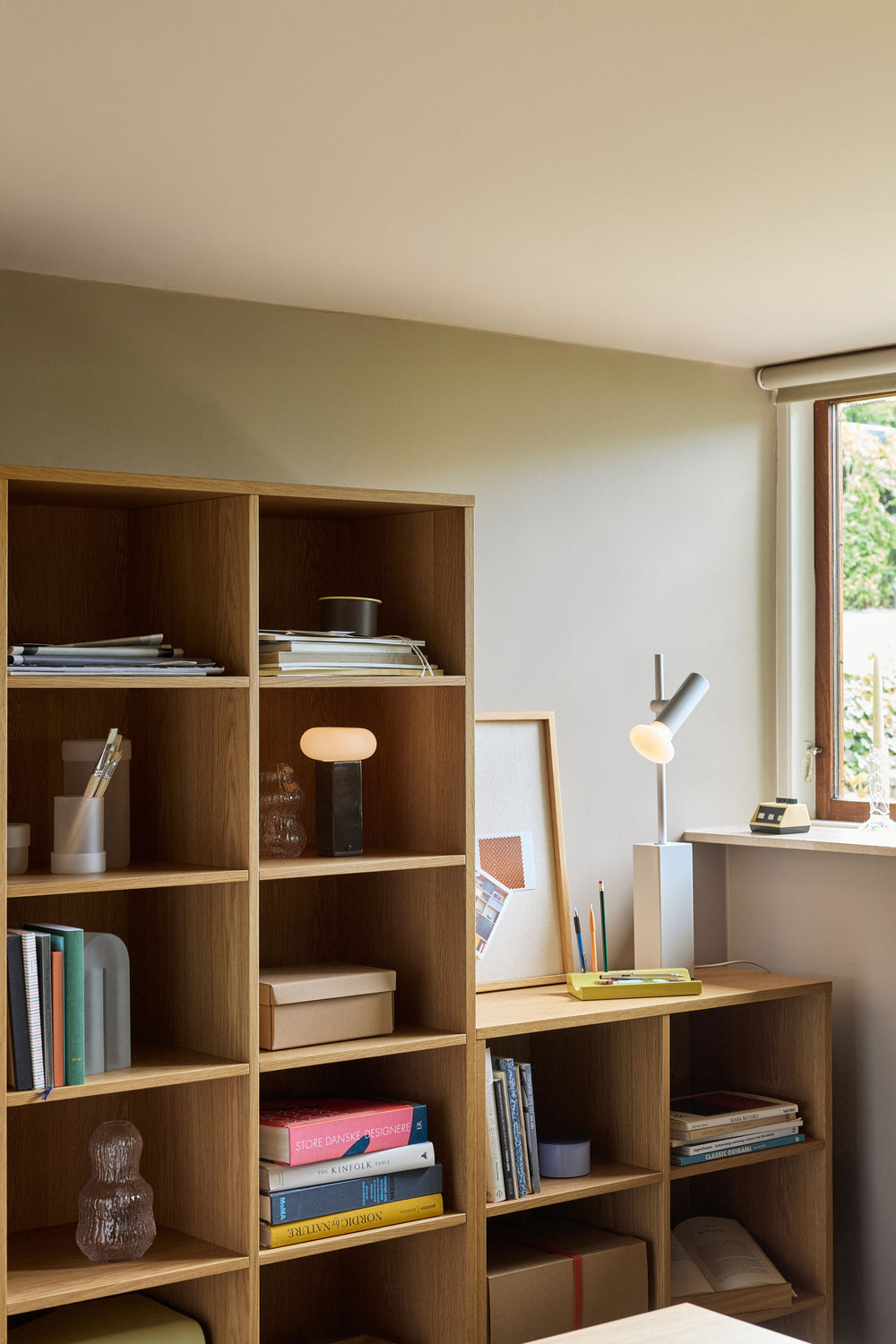 Disco-Bücherregal, groß, naturfarben – 80 x 30 x 180 cm