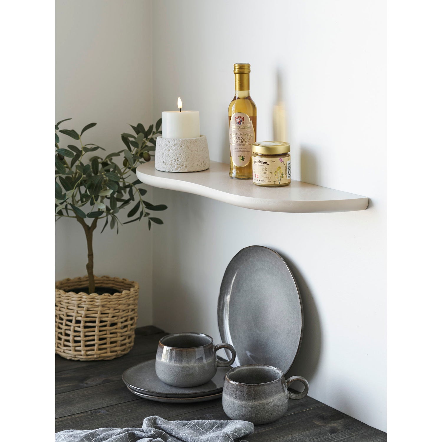 Botta Wandregal - Wandregal, Beige 57x19x2,5 cm