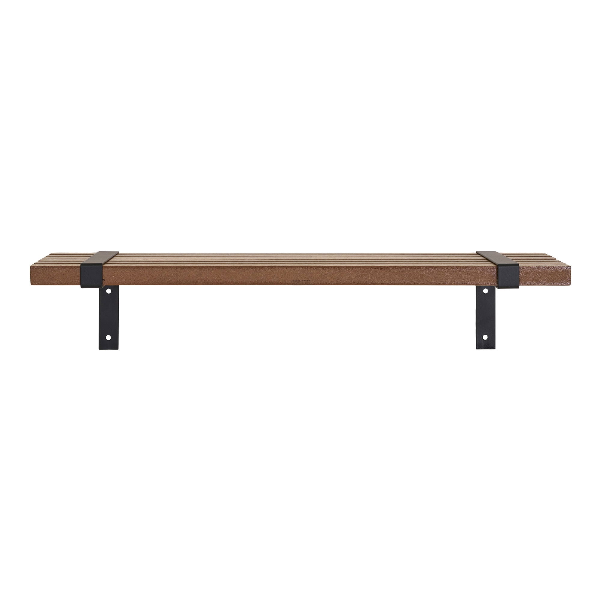 Wandregal, Ashphins, Metall, Natur, Schwarz&lt;br&gt;50x15x10 cm