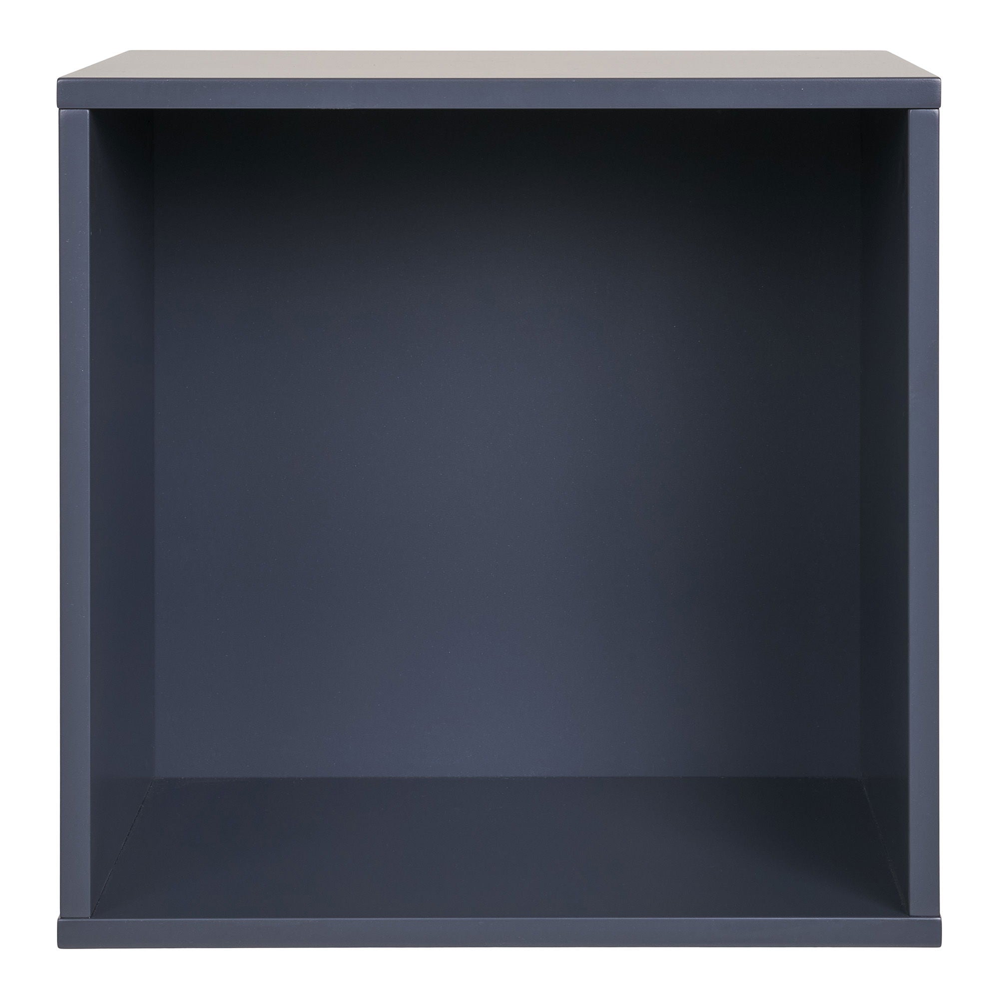 Wandregal, 1 Raum, MDF, dunkelgrau&lt;br&gt;34x30x34 cm