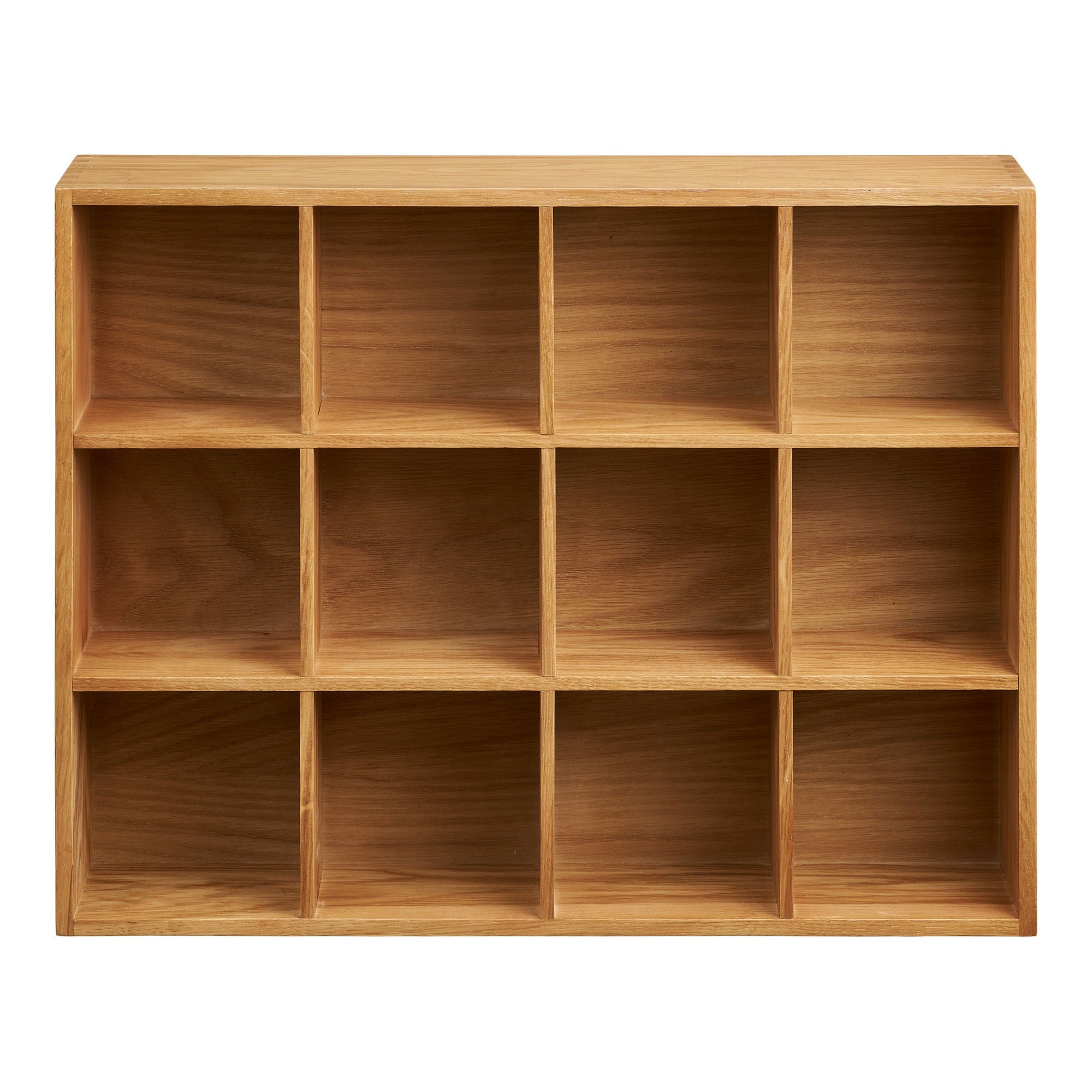Soria -Wandregal - Wandschelf, Eiche/Eichenfurnier, Natur 39x11x51 cm