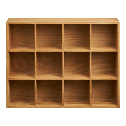Soria -Wandregal - Wandschelf, Eiche/Eichenfurnier, Natur 39x11x51 cm