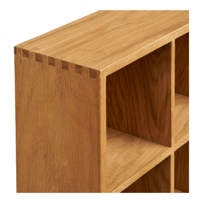 Soria -Wandregal - Wandschelf, Eiche/Eichenfurnier, Natur 39x11x51 cm